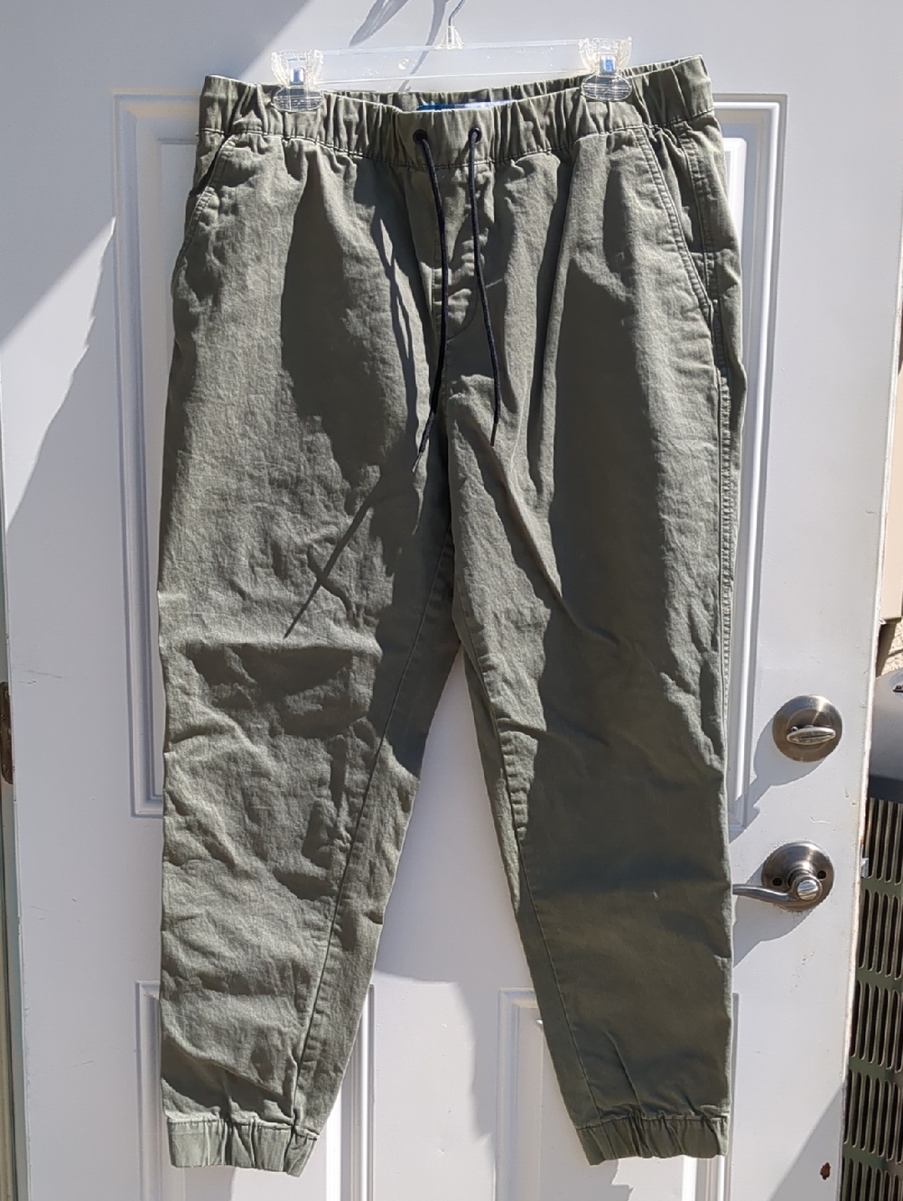Old Navy Olive Green Drawstring Jogger Chinos